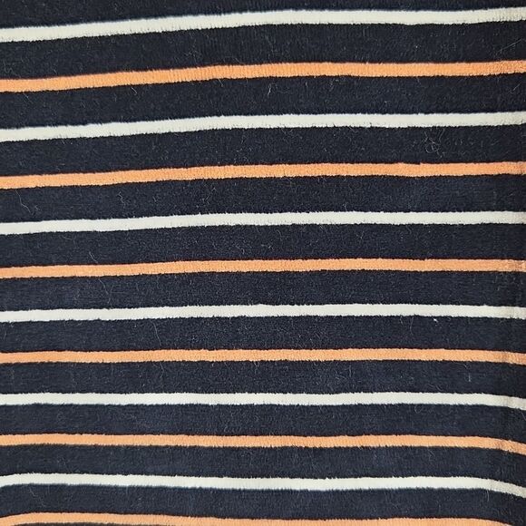 A.P.C.Striped Velour‎ Sweatshirt Navy Blue Mens Size Medium - Picture 6 of 9